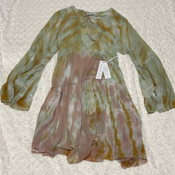 Young Fabulous & Broke Rosa Tie Dye Short Dress Small - Picture 3 of 12